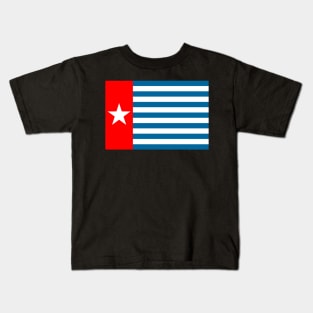 The Morning Star flag of West Papua Kids T-Shirt